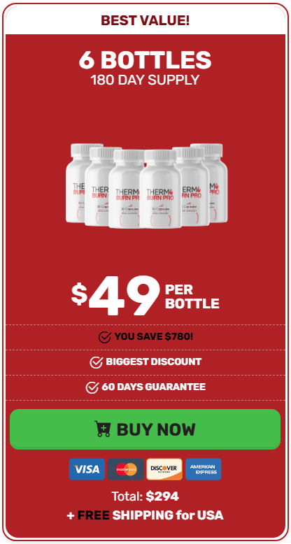 Buy Thermo Burn Pro 6 Bottle
